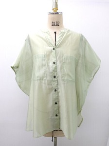 Button Shirt/Blouse Transparency Summer Sheer