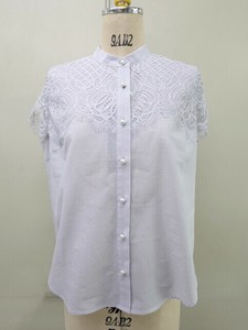 Button Shirt/Blouse Pearl Summer Spring