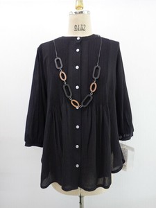 Button Shirt/Blouse Pintucked Necklace