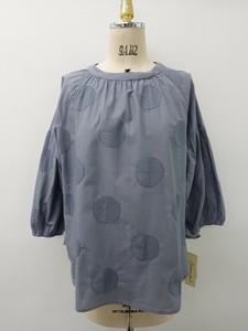 Button Shirt/Blouse Tunic Indian Cotton Polka Dot