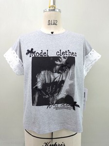 ミセスファッション　ミセス　リボンモチーフプリントT　Tシャツ　カットソー　リボン　モチーフ　夏