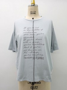 ミセスファッション　ミセス　裾切替ﾌﾟﾘﾝﾄT　Tシャツ　カットソー　プリント　夏