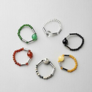 Crystal Ring Natural Stone Rings