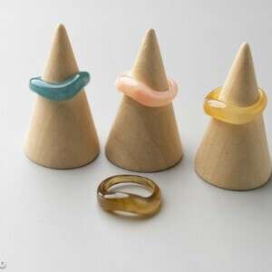 Silver-Based Plain Ring Rings Clear