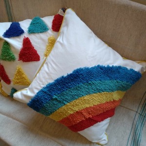 靠枕/靠垫套 抱枕 彩虹 45 x 45cm