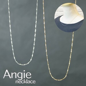 【Angie】スクリューチェーンネックレス　真鍮製2色展開。