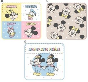 キャラクター ミニタオル 3枚組 グレイスミッキー＆フレンズ タオル 入園入学 ハンカチ