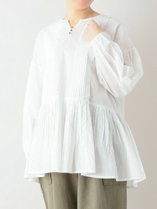 Tunic Pintucked Tunic Indian Cotton Cotton 3 Colors
