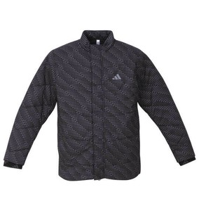 adidas golf ビッグサイズ メンズ BOSグラフィック保温中わたジャケット ブラック  3XL