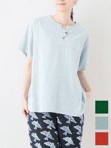 Button Shirt/Blouse Indian Cotton Stripe Cotton 3 Colors