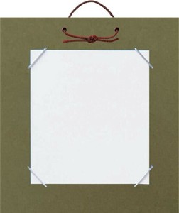 小色紙掛　鳥の子　草・DA28-3