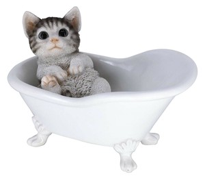 キャットオーナメント キティ バスタブ 14227