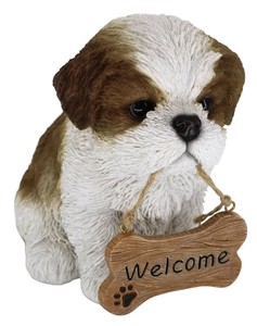 ドッグオーナメント シーズー welcomeサイン 14234