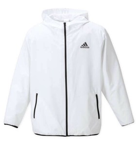 adidas ビッグサイズ メンズ ウーブンフードジャケット ホワイト  7XO 8XO