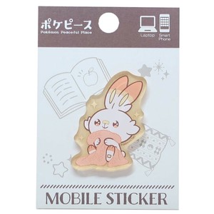 【スマホアクセその他】ポケットモンスター モバイルステッカー ポケピース ヒバニー