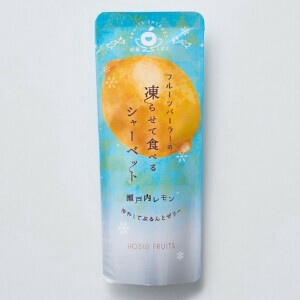 【4月1日より出荷】フルーツパーラーの凍らせて食べるシャーベット彩果しずく瀬戸内レモン【リニューアル】