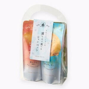 【4月1日より出荷】フルーツパーラーの凍らせて食べるシャーベット彩果しずく4袋【リニューアル】