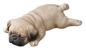 ドッグオーナメント パグ うつ伏せ 14267