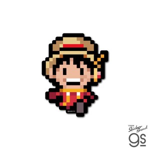 ピクセルワンピースステッカー ルフィ(エッグヘッドver.) キャラクター ONEPIECE 漫画 アニメ OPX091