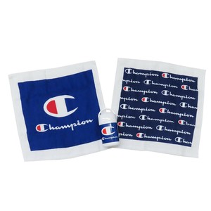 【ハンドタオル】Champion ハンドタオル ネイビーブルーロゴ 2枚組