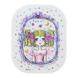 水森亜土 ミニデコステッカー ミラー