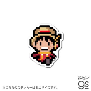 ピクセルワンピースステッカーミニサイズ ルフィ(エッグヘッドver.)  キャラクター ONEPIECE OPX091S