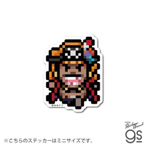ピクセルワンピースステッカーミニサイズ 黒ひげ(エッグヘッドver.) キャラクター ONEPIECE グッズ OPX117S