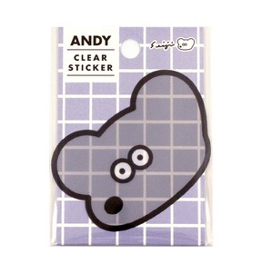 ANDY 透明ダイカットステッカー FACE