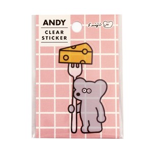 ANDY 透明ダイカットステッカー FORK