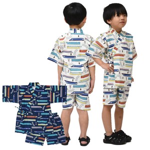 【先行受注】2025新作【北欧列車】トドラー甚平スーツ　梯子レース仕様