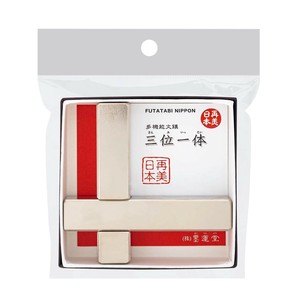 墨運堂　　　多機能文鎮　三位一体　2本組　25968