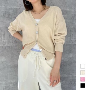 Sweater/Knitwear Deer Dappled Pattern Knit Cardigan S/S