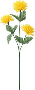 【造花】ボールマム×3　パープル　FS-7963PU