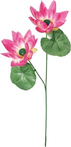 【造花】ロータス×2　ピンク　FS-8363P