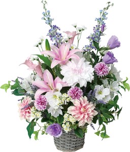 【造花】仏花アレンジダリア