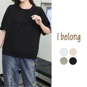 【SALE】【新作】袖タックコットン100％カットソー　4色展開