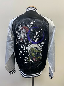 ※※『予約販売‼‼8月入荷予定』☆☆当社実績アイテム☆☆　ポリサテン裏付スカジャン(風雷神)