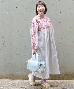 【2025春夏新作】エスニック刺繍OP（大きいサイズ）