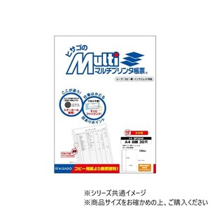 ヒサゴ マルチプリンタ帳票 A4 白紙 30穴 100枚 BP2049