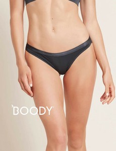 〈超浅型ショーツ〉【BOODY】LYOLYTE ヒップスタービキニ ショーツ ストーム（ダークグレー）