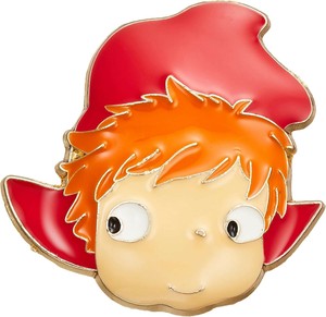 スタジオジブリ　崖の上のポニョ　レリーフピンバッチ　ポニョ　アクセサリー