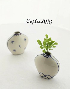 【新色追加】INSスタイル 両面手描き 境地 陶磁器の花瓶 北欧風 花瓶 ギャザリング 卓上置物 装飾品 花壺