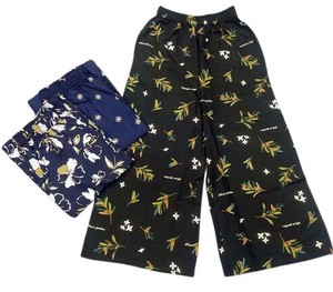 Full-Length Pant Patterned Rayon Wide Pants