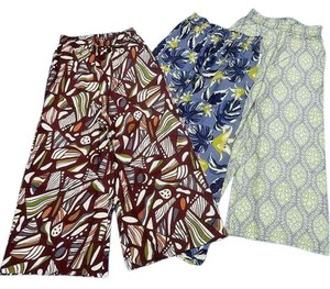 Full-Length Pant Patterned Rayon Wide Pants