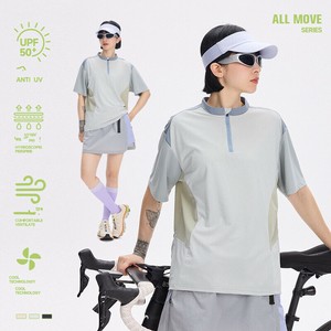 P20529 日焼け止め 吸水速乾  Tシャツ 涼感 メンズ トップス スポーツ 通気 2025春秋新作