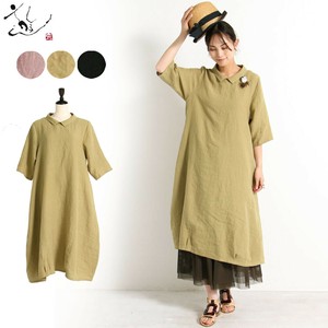 Casual Dress Linen Made in Japan