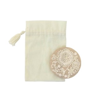 刺繍ラウンドミラー テンダーフラワー ベージュ 16821803031