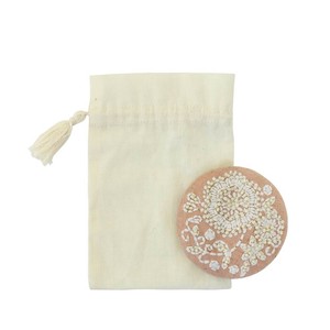 刺繍ラウンドミラー テンダーフラワー ピンク 16821803033