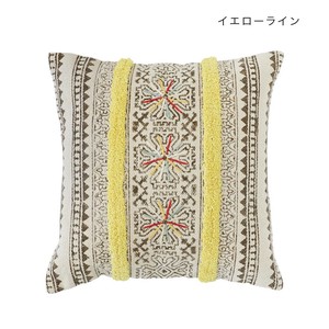 クッションカバー ガルファブリック イエローライン 12223883315