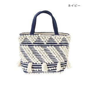ミニバッグ ウールデコ ネイビー 14222650161